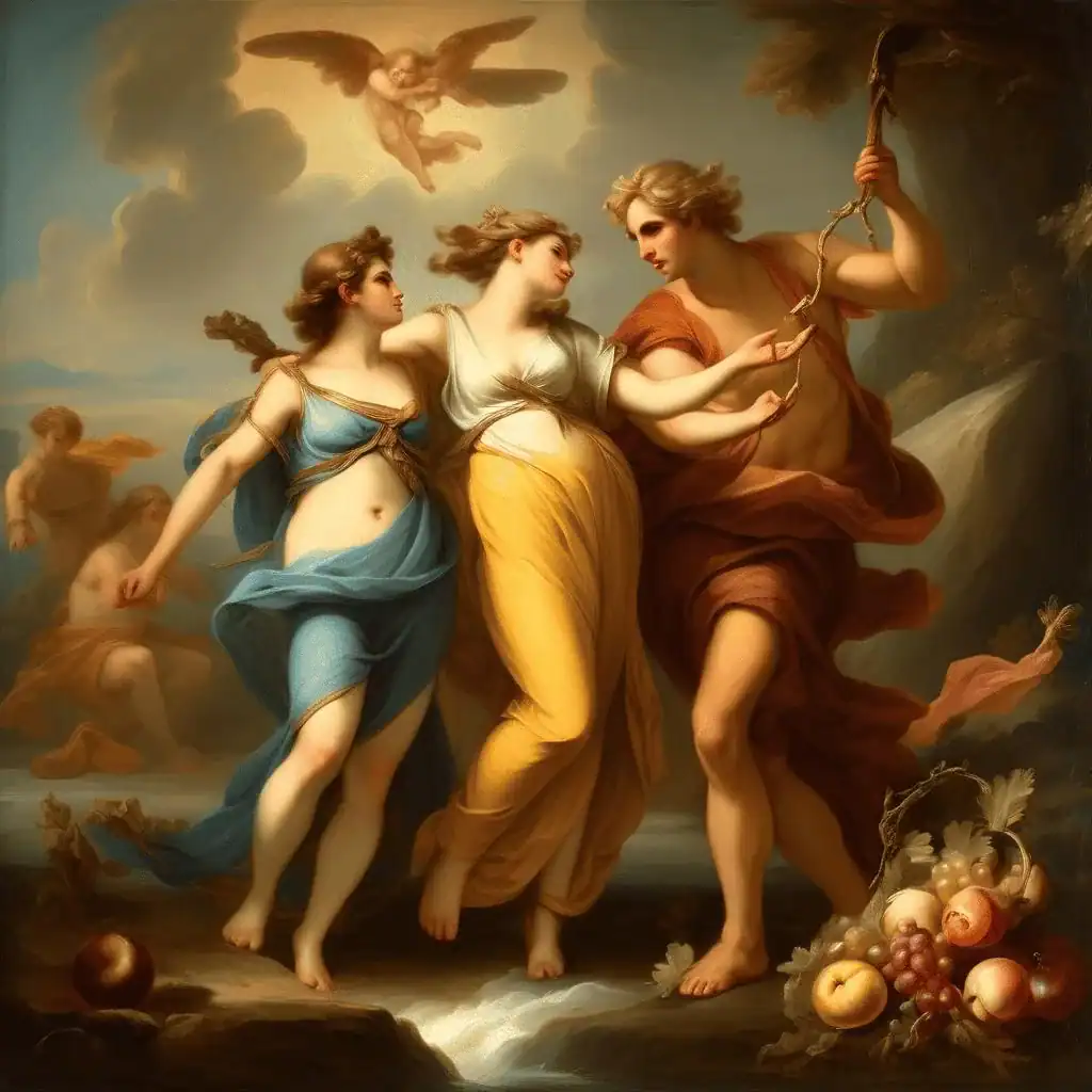 Bacchus and Ariadne – Angelica Kauffman