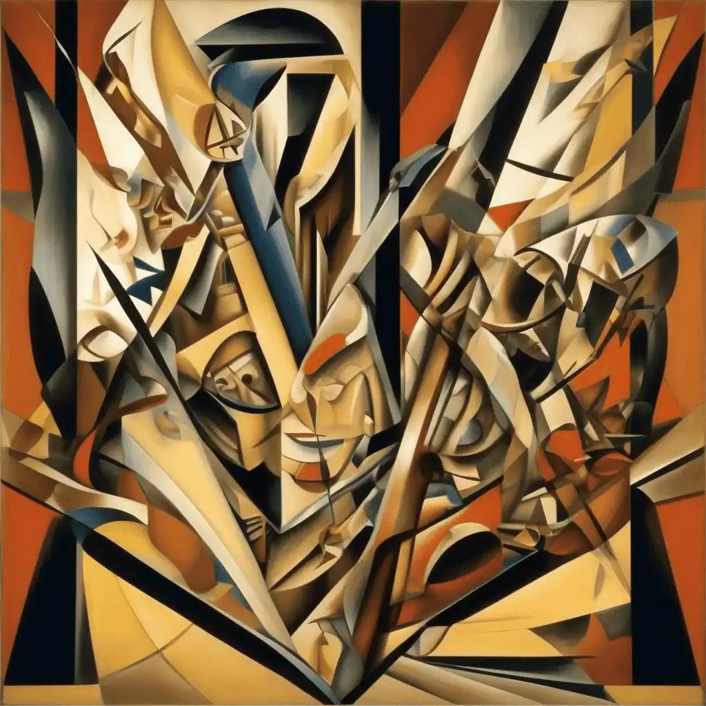 Panel for the Safe of a Great Millionaire – Wyndham Lewis
